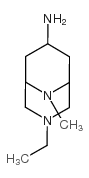 3,9-Diazabicyclo[3.3.1]nonan-7-amine,3-ethyl-9-methyl-,endo-(9CI) Structure