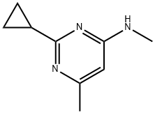 2-Cyclopropyl-N,6-dimethylpyrimidin-4-amine Structure