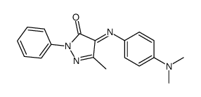 2-Phenyl-4-[[4-(dimethylamino)phenyl]imino]-5-methyl-2H-pyrazole-3(4H)-one Structure