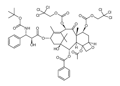 (2'R,3'S)-7,10-di-Troc-docetaxel结构式