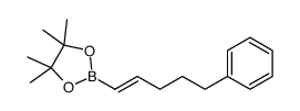 4,4,5,5-tetramethyl-2-(5-phenylpent-1-enyl)-1,3,2-dioxaborolane Structure