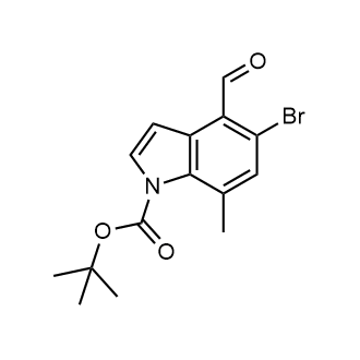 Tert-butyl 5-bromo-4-formyl-7-methyl-1H-indole-1-carboxylate picture