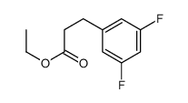 3-(3,5-DIFLUORO-PHENYL)-PROPIONIC ACID ETHYL ESTER结构式