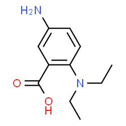 Benzoic acid, 5-amino-2-(diethylamino)- (9CI) Structure