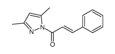 1-(3,5-dimethylpyrazol-1-yl)-3-phenylprop-2-en-1-one结构式