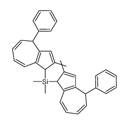 dimethyl-bis(2-methyl-4-phenyl-1,4-dihydroazulen-1-yl)silane Structure