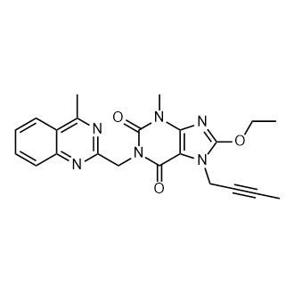 7-(丁-2-炔-1-基)-8-乙氧基-3-甲基-1-((4-甲基喹唑啉-2-基)甲基)-1H-嘌呤-2,6-(3H,7H)-二酮(利格列汀杂质)图片