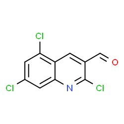 2,5,7-TRICHLORO-QUINOLINE-3-CARBALDEHYDE Structure