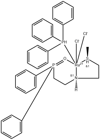 Dichloro[rel-[N(S)]-N-[2-(diphenylphosphinyl-κO)ethyl]-2-[(R)-methylthio-κS]ethanamine-κN](triphenylphosphine) ruthenium picture