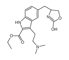 ethyl 3-[2-(dimethylamino)ethyl]-5-[[(4S)-2-oxo-1,3-oxazolidin-4-yl]methyl]-1H-indole-2-carboxylate Structure