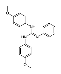 1,2-bis(4-methoxyphenyl)-3-phenylguanidine Structure