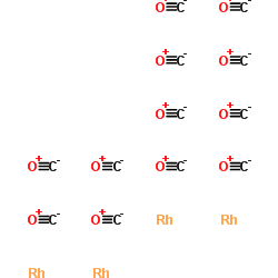 Carbon monooxide-rhodium (3:1) Structure