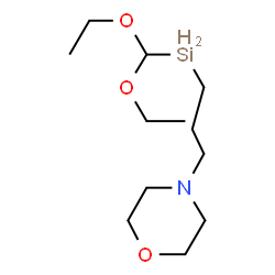 4-[3-[Diethoxy(methyl)silyl]propyl]morpholine结构式