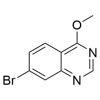 7-溴-4-甲氧基喹唑啉结构式