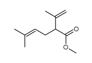 methyl methyl-2-(1-methylethenyl)-2-hexenoate结构式