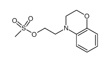 2-(2,3-dihydro-1,4-benzoxazin-4-yl)ethyl methanesulfonate结构式