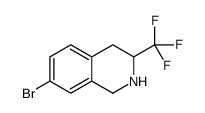 7-溴-1,2,3,4-四氢-3-(三氟甲基)-异喹啉结构式