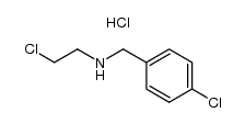 N-(4-chlorobenzyl)-N-(2-chloroethyl)ammonium chloride Structure