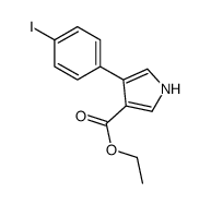 ethyl 4-(4-iodophenyl)-1H-pyrrole-3-carboxylate Structure