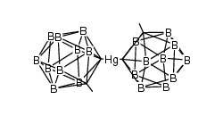 1-(Hg-o-CB10H10CCH3)-2-(CH3)-1.2-C2B10H10 Structure