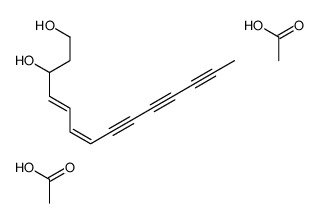 acetic acid,tetradeca-4,6-dien-8,10,12-triyne-1,3-diol结构式