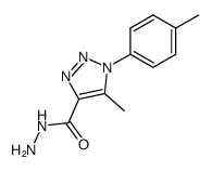 5-methyl-1-(4-methylphenyl)-1,2,3-triazol-4-carbonyl hydrazine Structure