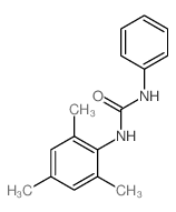 Urea,N-phenyl-N'-(2,4,6-trimethylphenyl)- structure