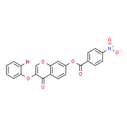 3-(2-Bromophenoxy)-4-oxo-4H-chromen-7-yl 4-nitrobenzoate picture