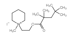 Valeric acid, 2,2,4,4-tetramethyl-, 2-piperidinoethyl ester, methiodid e Structure