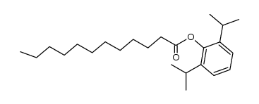 2,6-diisopropylphenyl laurate结构式