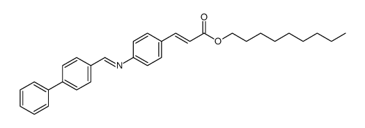 n-Nonyl-4-(4'-phenylbenzylidenamino)cinnamat Structure