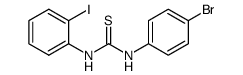 1-(4-bromophenyl)-3-(2-iodophenyl)thiourea Structure