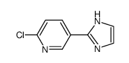 2-CHLORO-5-(1H-IMIDAZOL-2-YL)-PYRIDINE结构式