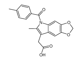 6-Methyl-5-(p-toluoyl)-5H-1,3-dioxolo[4,5-f]indole-7-acetic acid picture