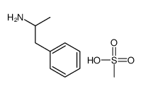 methanesulfonic acid,1-phenylpropan-2-amine结构式