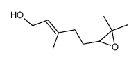 (E)-5-(3,3-dimethyloxiran-2-yl)-3-methylpent-2-en-1-ol Structure