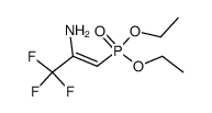 diethyl (2-amino-3,3,3-trifluoroprop-1-enyl)phosphonate结构式