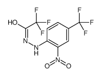 2,2,2-trifluoro-N'-[2-nitro-4-(trifluoromethyl)phenyl]acetohydrazide Structure