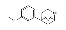 (1R,5S)-(+)-5-(3-methoxyphenyl)-2-azabicyclo[3.3.1]nonane结构式