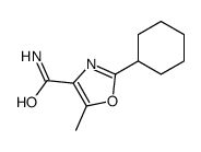 2-cyclohexyl-5-methyl-1,3-oxazole-4-carboxamide Structure