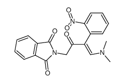 N-[4-dimethylamino-3-(2-nitro-phenyl)-2-oxo-but-3-enyl]-phthalimide Structure