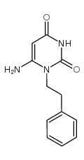 6-AMINO-1-(2-PHENYLETHYL)PYRIMIDINE-2,4(1H,3H)-DIONE结构式