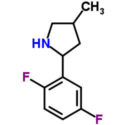 Pyrrolidine, 2-(2,5-difluorophenyl)-4-methyl- (9CI) structure