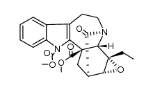 ent-3β,4-epoxy-19-oxo-(4βH)-ibogamine-1,18-dicarboxylic acid dimethyl ester结构式