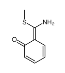 6-[amino(methylsulfanyl)methylidene]cyclohexa-2,4-dien-1-one Structure