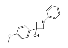 3-(4-methoxyphenyl)-1-phenylazetidin-3-ol Structure