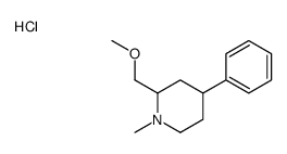 2-(methoxymethyl)-1-methyl-4-phenylpiperidine,hydrochloride结构式