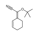 2-cyclohex-2-en-1-ylidene-2-[(2-methylpropan-2-yl)oxy]acetonitrile结构式