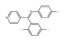 Benzenamine,4-chloro-N-[(2,5-dichlorophenyl)-4-pyridinylmethylene]- Structure