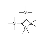 trimethyl-(1,1,2,2-tetramethyl-4-trimethylsilyldisilet-3-yl)silane结构式